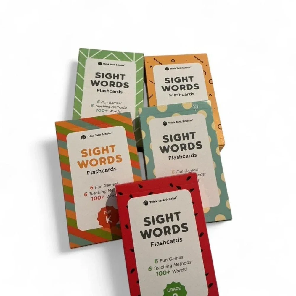 Think Tank Scholar Sight Words Flashcards Kids PreK-3rd Multicolor New 520 Words